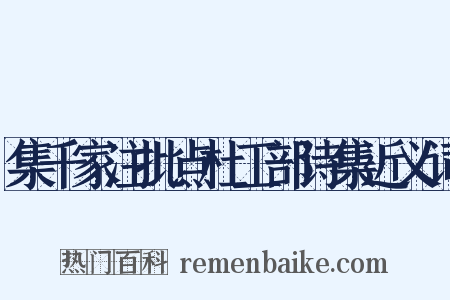 集千家注批点杜工部诗集近义词是什么意思的图片